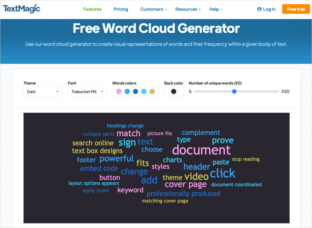 Δωρεάν Online Word Cloud Generators Image 17