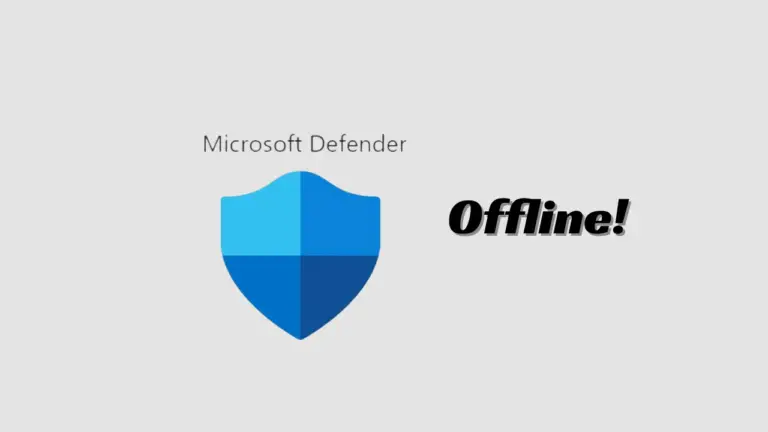 σάρωση εκτός σύνδεσης του Microsoft Defender