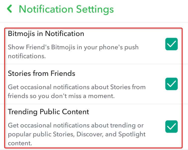 Πώς να απενεργοποιήσετε τις ειδοποιήσεις Snapchat (ή να ενεργοποιήσετε ξανά) εικόνα 6
