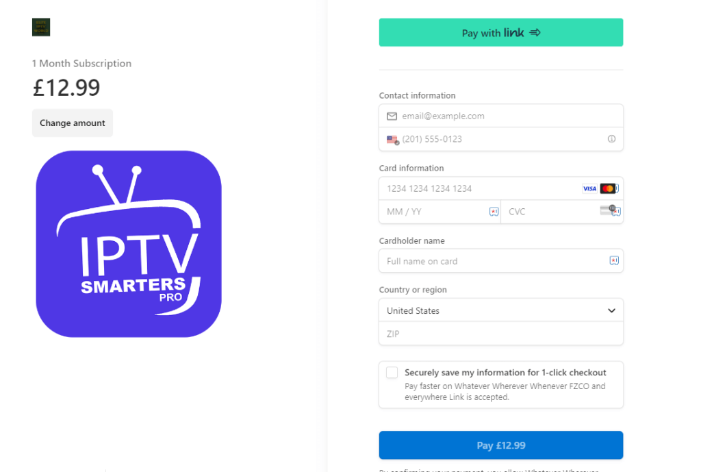 Πατήστε Πληρώστε για να ολοκληρώσετε την πληρωμή και να κάνετε streaming Elite IPTV