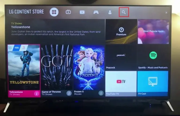 Αναζητήστε το Tubi στο LG Content Store στην LG Smart TV σας