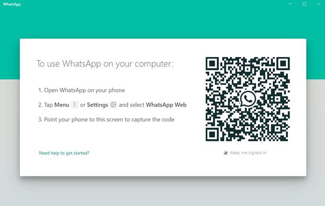 σαρώστε τον κωδικό QR του whatsapp μέσω της εφαρμογής για κινητά