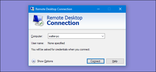 Σύνδεση απομακρυσμένης επιφάνειας εργασίας των Windows
