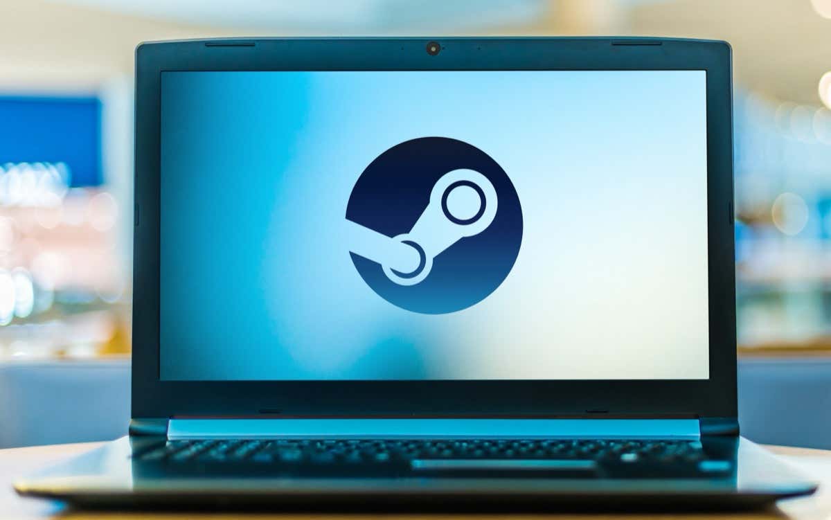 Λογότυπο Steam στην οθόνη του φορητού υπολογιστή