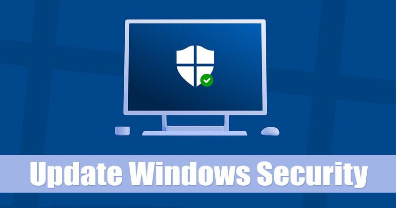 μη αυτόματη ενημέρωση των Windows ασφαλείας των Windows-11