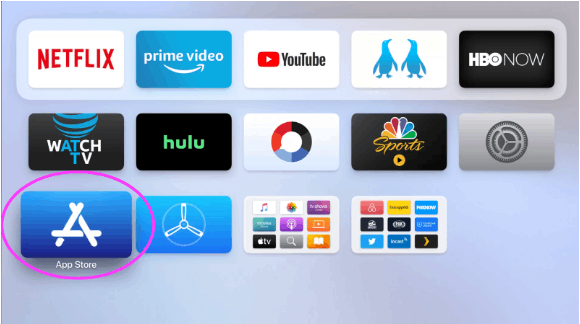 Ανοίξτε το App Store στο Apple TV 
