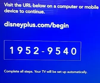 Σημειώστε τον κωδικό ενεργοποίησης Disney+