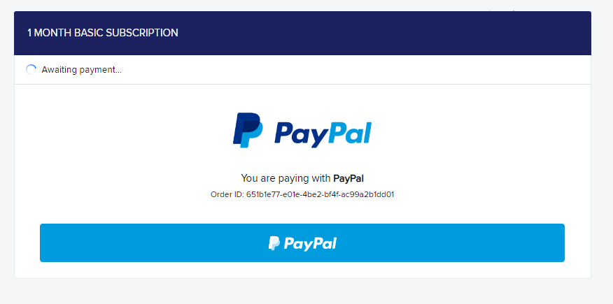Πατήστε PayPal για να ολοκληρώσετε την πληρωμή του IPTVini