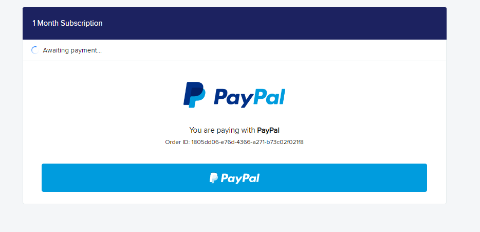 Πατήστε PayPal για να ξεκινήσετε την πληρωμή