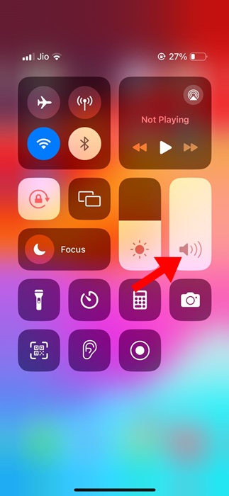 Ελέγξτε την ένταση ήχου του iPhone χωρίς το κουμπί έντασης