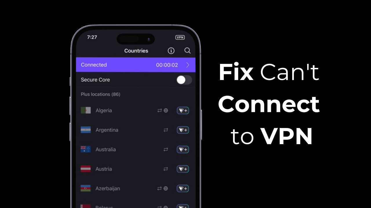 σύνδεσης με VPN στο iPhone