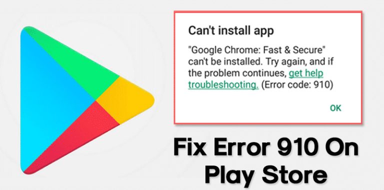 σφάλμα 910 στο Google Play Store