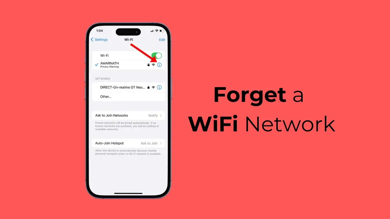 Πώς να ξεχάσει το iPhone ένα δίκτυο WiFi