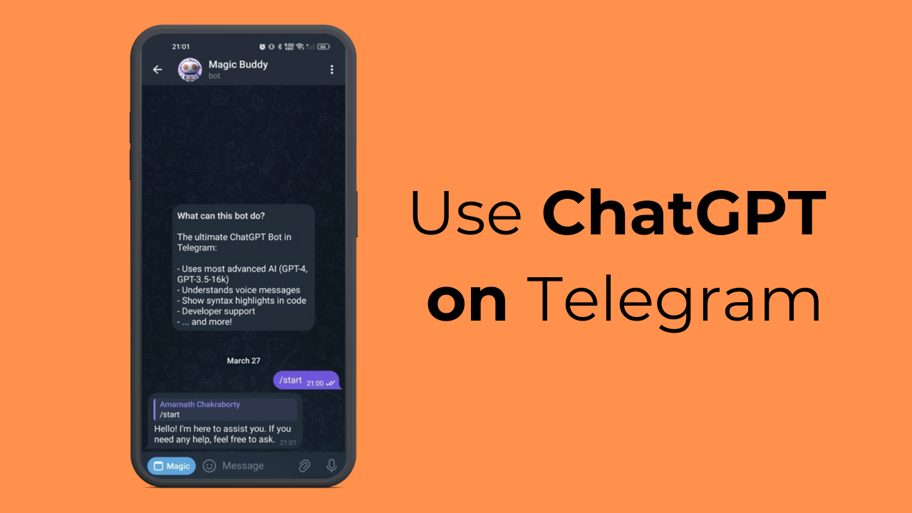Πώς να χρησιμοποιήσετε το ChatGPT στο Telegram