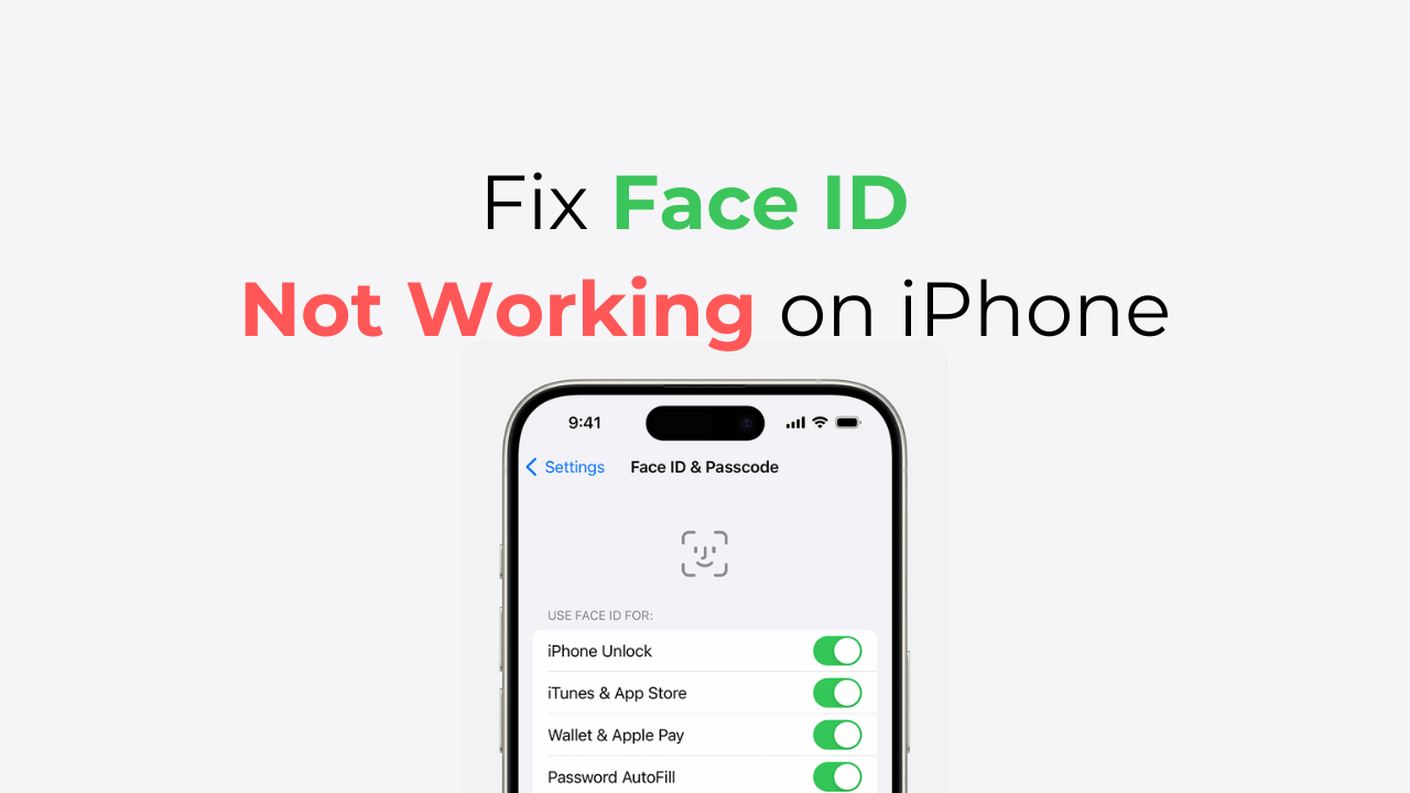Διορθώστε το Face ID που δεν λειτουργεί στο iPhone