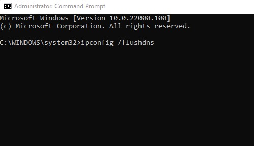 ipconfig /flushdns