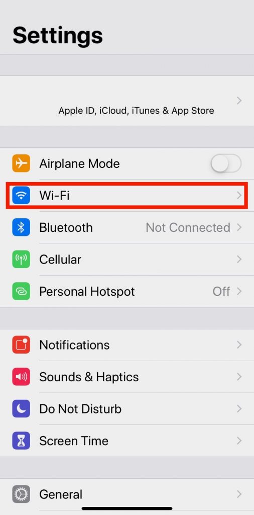 κωδικό πρόσβασης Wi-Fi σε iPhone