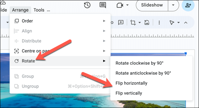 how-to-flip-images-in-google-docs-14-compressed - Online Tech Tips Χρήση των Εργαλείων Αναστροφής Εικόνας στην εικόνα 2 των Παρουσιάσεων Google