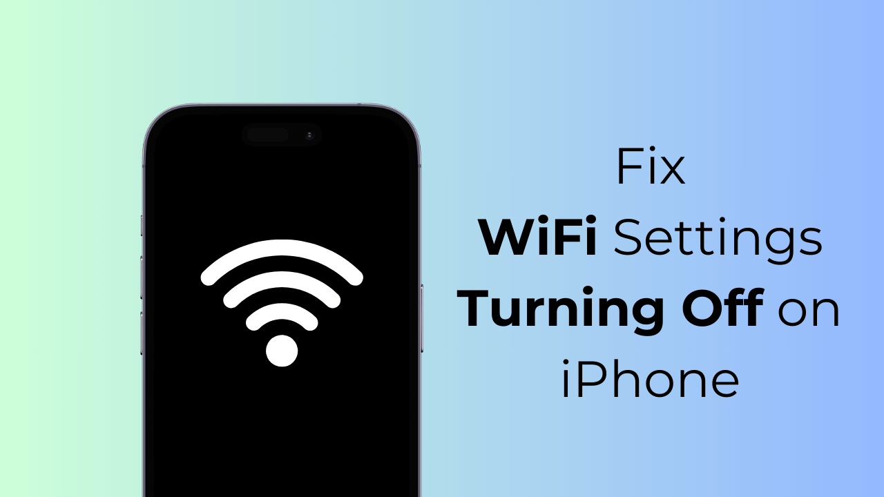 Απενεργοποίηση ρυθμίσεων WiFi στο iPhone