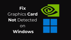 Δεν εντοπίστηκε η κάρτα γραφικών στα Windows;Πώς να διορθώσετε