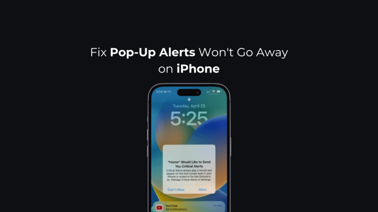 Fix Pop-Up Alerts Won