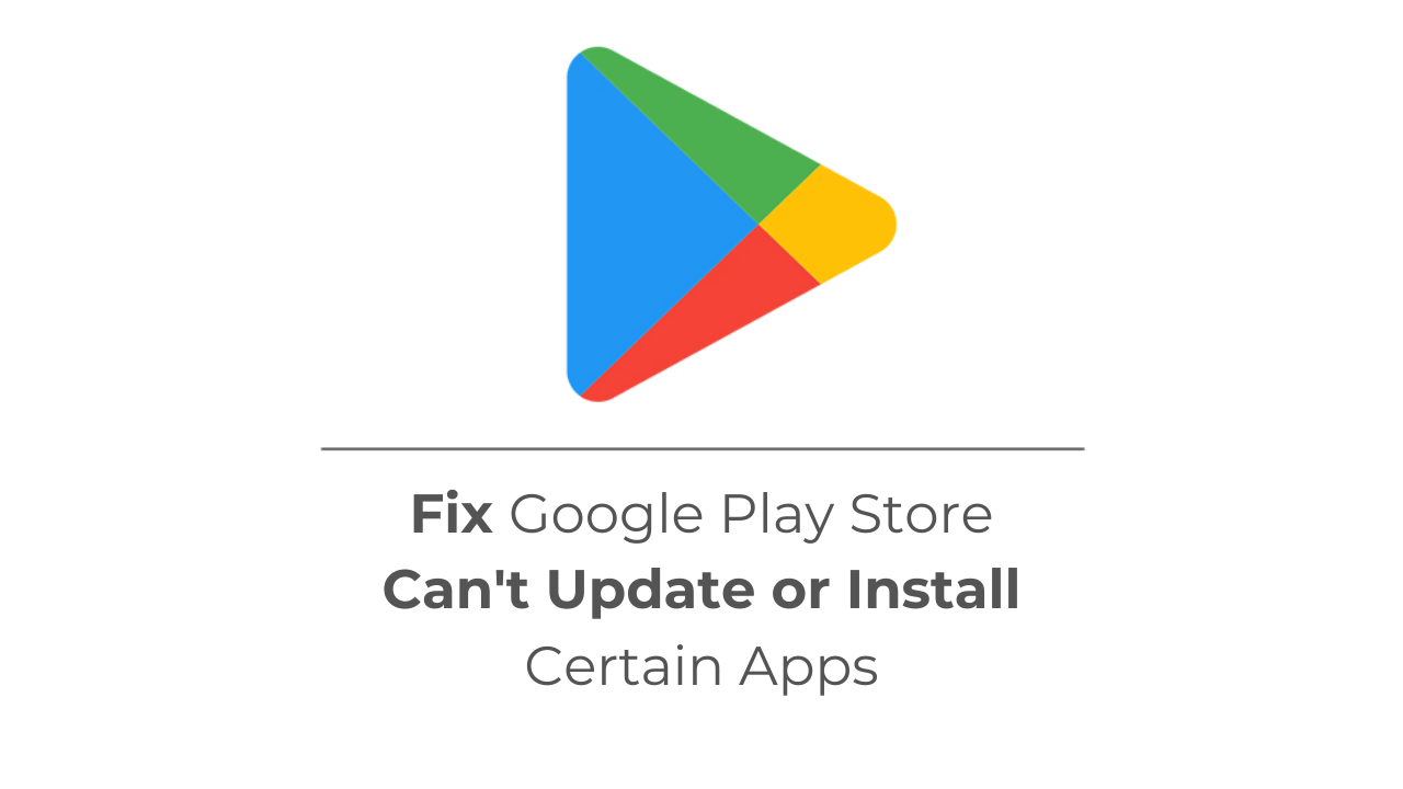 το Google Play Store δεν μπορεί να εγκαταστήσει εφαρμογές