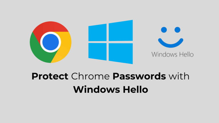 Πώς να προστατέψετε τους κωδικούς πρόσβασης του Chrome με το Windows Hello