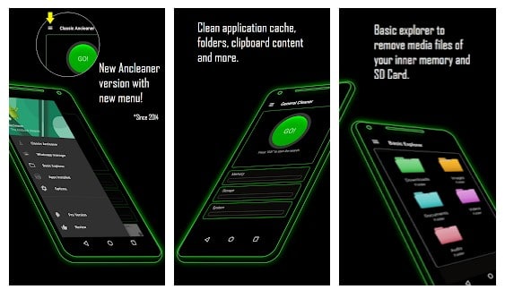 Ancleaner, καθαριστικό Android
