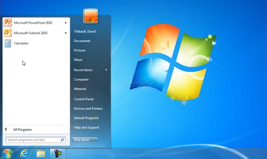 Το μενού Έναρξη των Windows 7