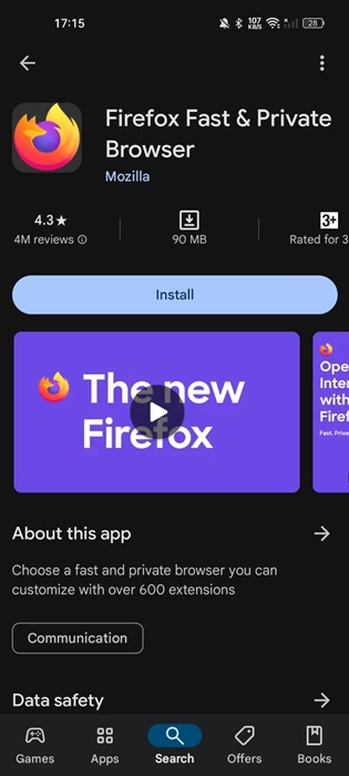 Πρόγραμμα περιήγησης Firefox