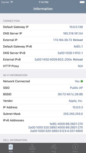 Εύρεση διακομιστή DNS - iOS