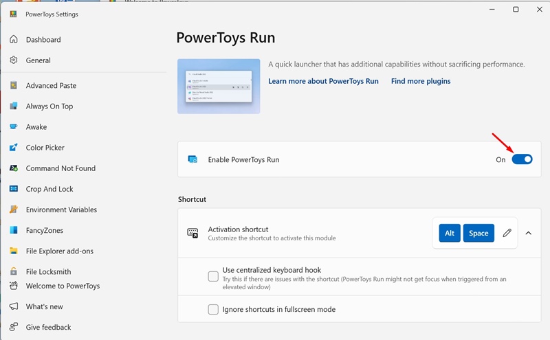 PowerToys Run