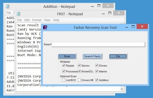 Πώς να χρησιμοποιήσετε το Farbar Recovery Scan Tool;