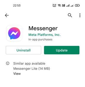 ενημερώστε την εφαρμογή Messenger