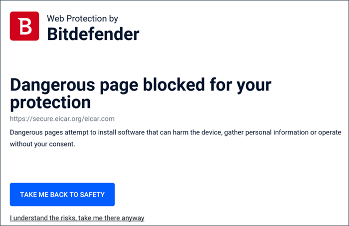 Το Bitdefender αποκλείει τοποθεσίες Trojan;