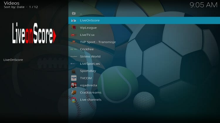 Kodi Sports