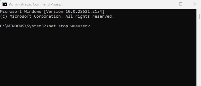 καθαρή στάση wuauserv