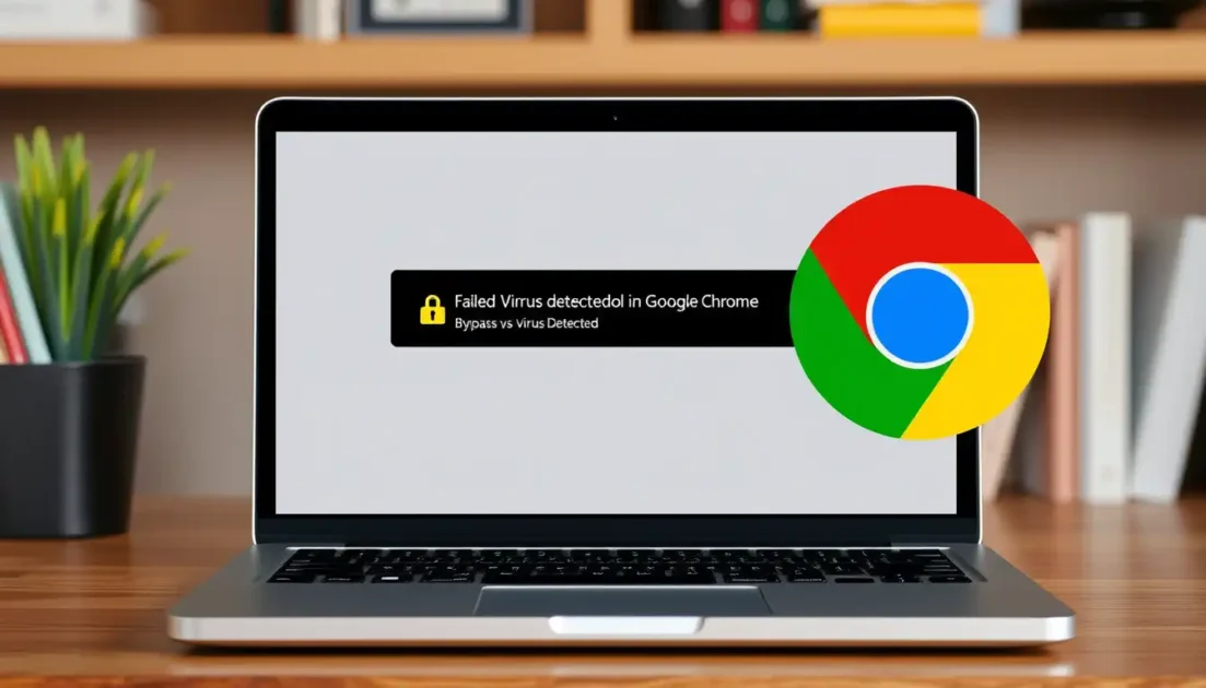 Αποτυχία - Εντοπίστηκε ιός στο Google Chrome