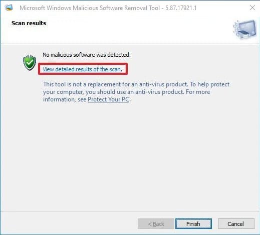 εργαλείο MSRT στα Windows