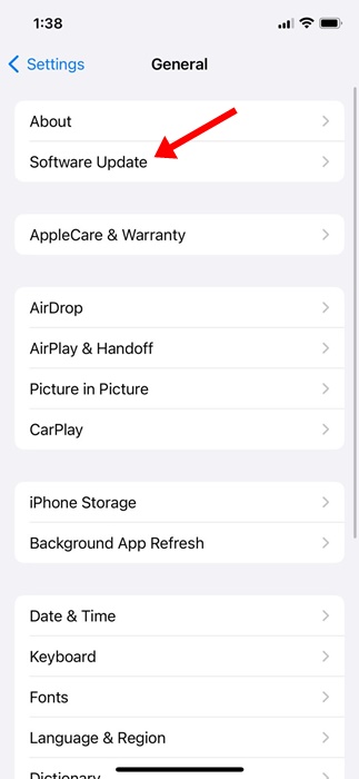 Το iOS δεν ενημερώνεται αυτόματα κατά τη διάρκεια της νύχτας