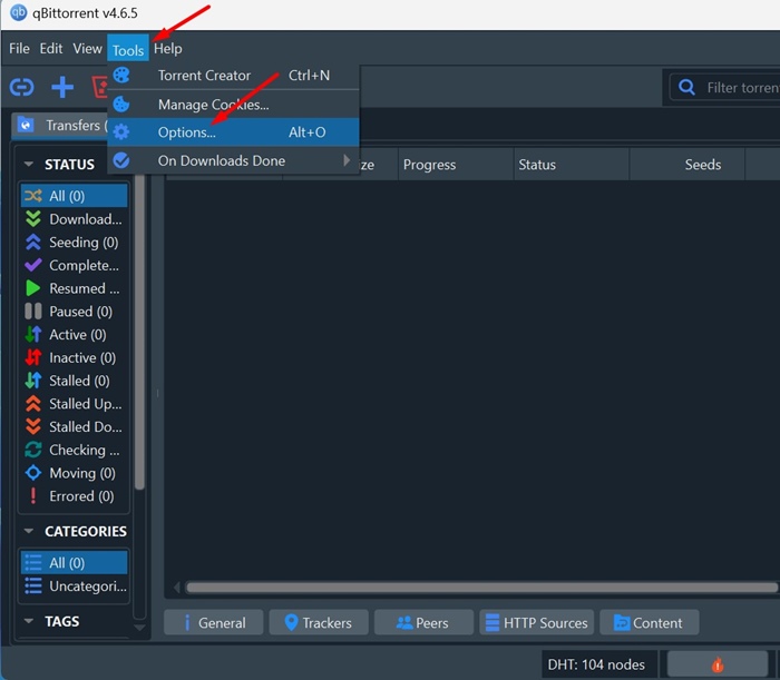 Το qBittorrent δεν κατεβάζει torrents