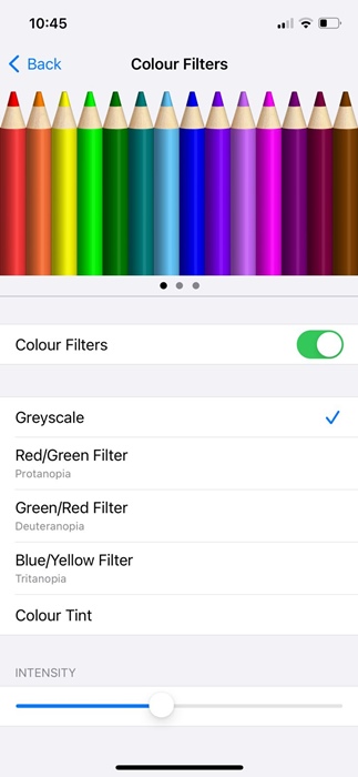 Πώς να ενεργοποιήσετε τα φίλτρα χρώματος σε iPhone ή iPad