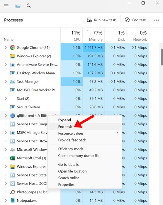 Το qBittorrent δεν κατεβάζει torrents