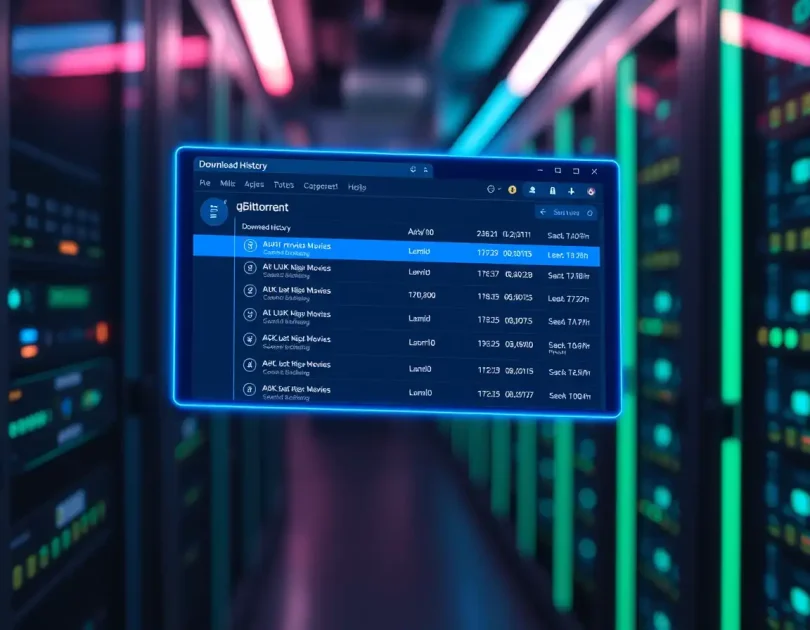Ιστορικό λήψεων qBittorrent