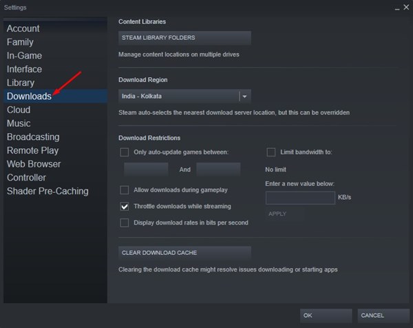 σφάλμα Steam Κατεστραμμένα αρχεία ενημέρωσης