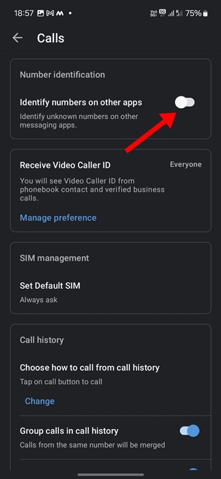 Αναγνώριση καλούντος για WhatsApp 