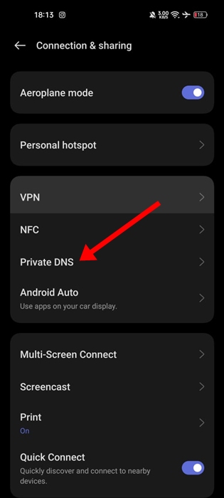 AdGuard DNS σε Android