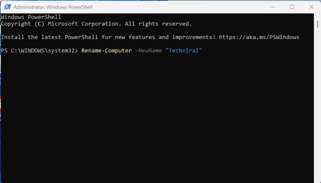 Αλλαγή ονόματος υπολογιστή Windows