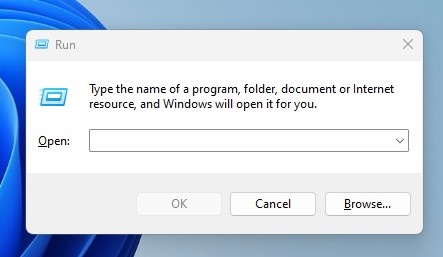 Πλήκτρο Windows + R