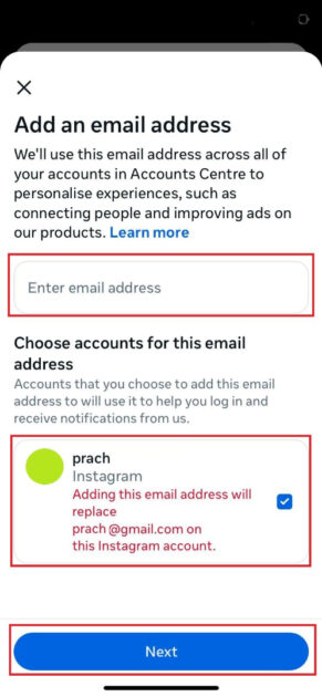 Πώς να αλλάξετε τη διεύθυνση email στο Instagram